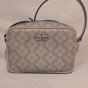 Kate Spade Gray Floral Crossbody Bag
